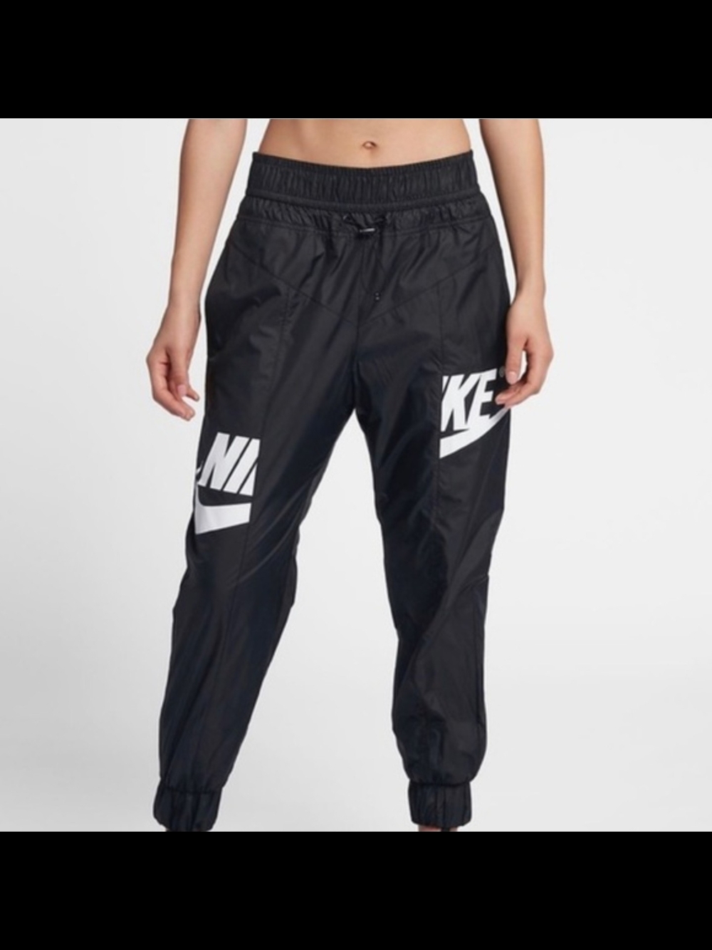Nike Womens Wind Runner track  Joggers Pants Color Blak Size S